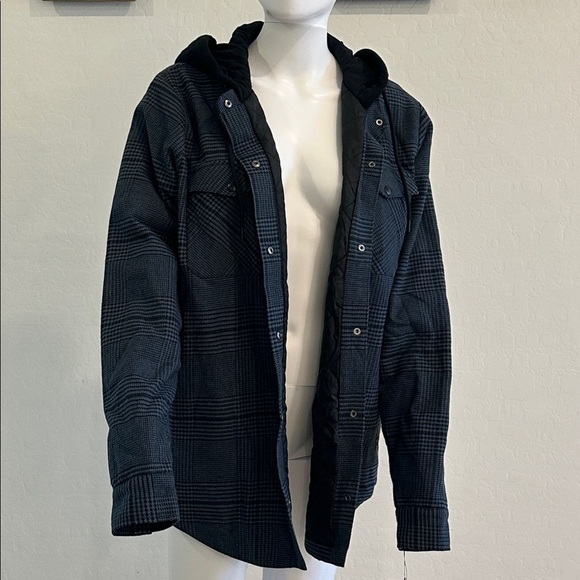 Volcom Navy Plaid winter snow Jacket - Picture 9 of 13